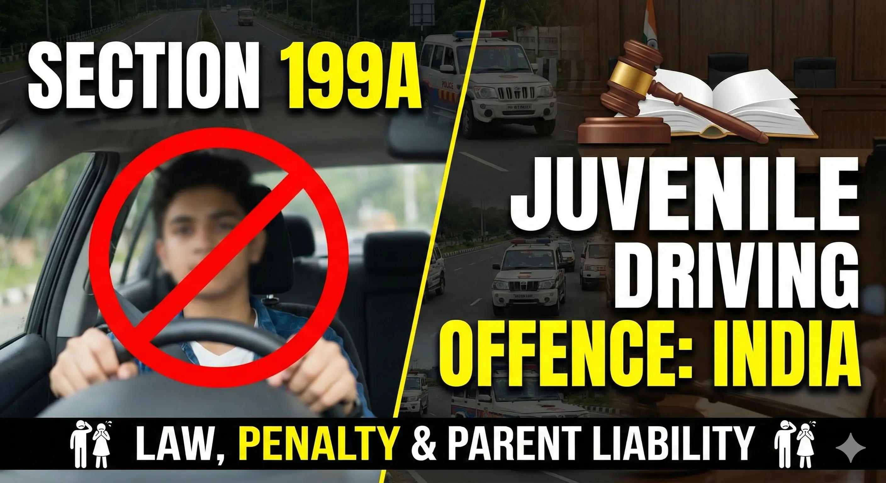 Section 199A - Juvenile Driving Offence in India - Law, Penalty & Parent Liability